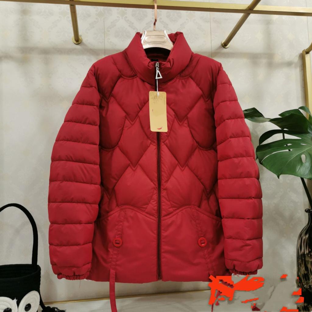 Damen Herbst- und Winter Daunen Baumwolle Gepolsterte Kleidung Übergröße Mutterbekleidung Maillard Gepolsterte Kleidung