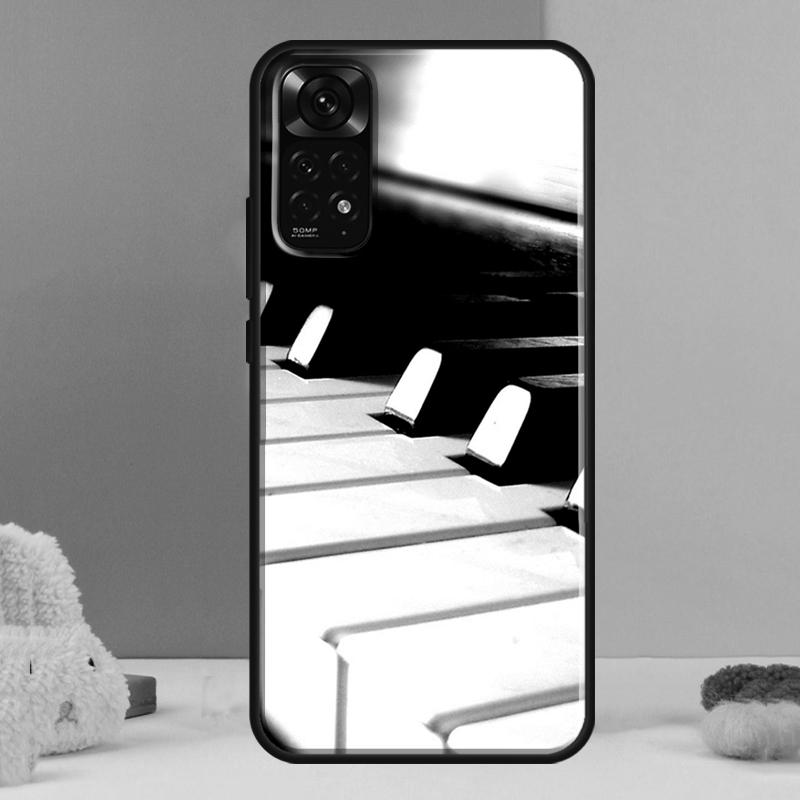 Piano Keys Musical Case For Xiaomi Redmi Note 12 11 10 9 8 Pro 9S 10S 11S 12S Redmi 12C 9A 9C 10A 10C Coque