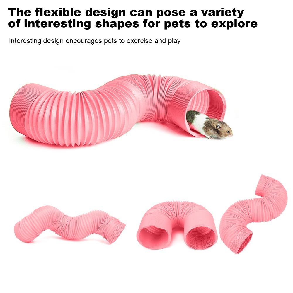Durable Small Animal Play Tunnel Retractable Small Animal Foldable Play Tunnel Mink