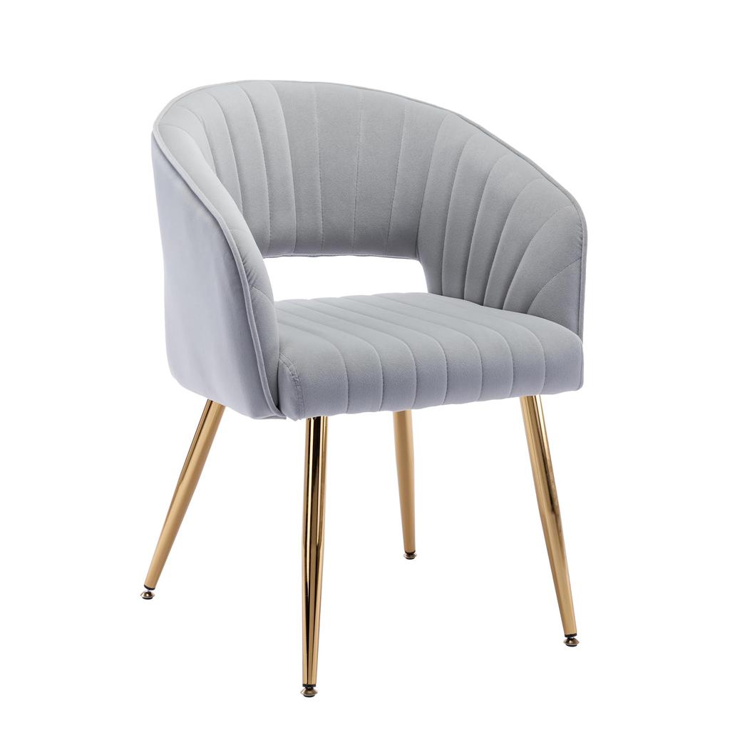 Home Office Swivel Velvet Desk Chair Modern Tufted Accent Armchair with Gold Base Ergonomic Computer Task Stool for Living Room
