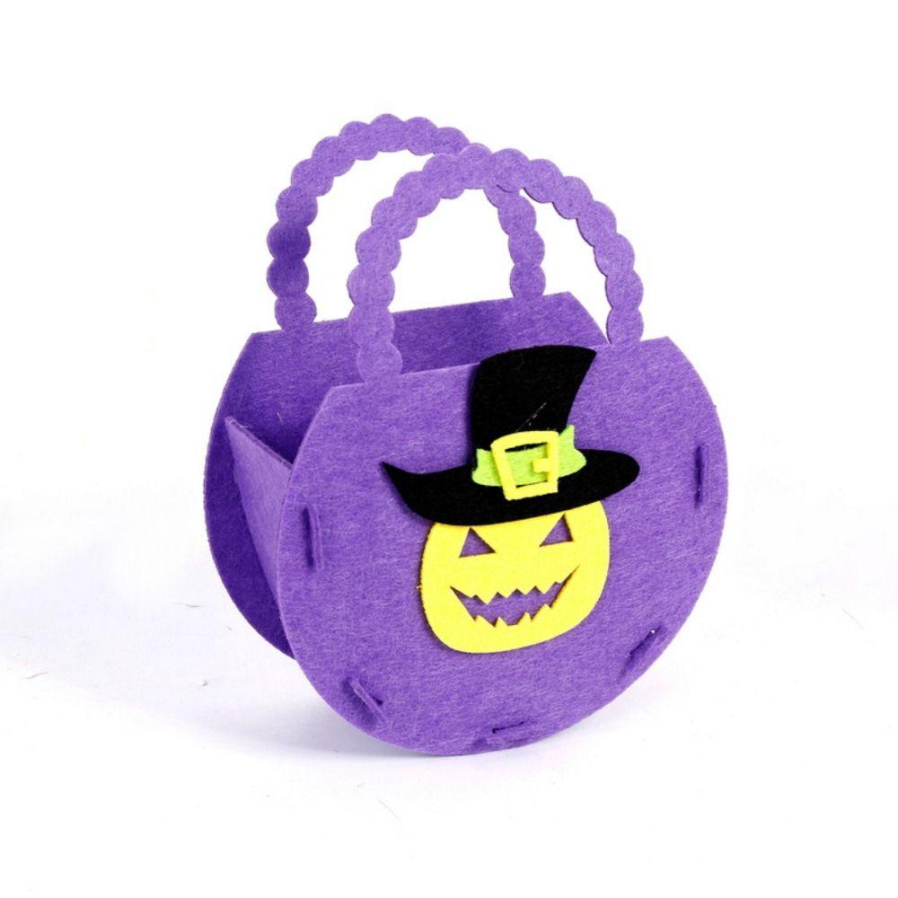 Pumpkin Pumpkin Bucket Non-woven Bat Candy Bag Four Styles Halloween Ghost Bag  Halloween Props