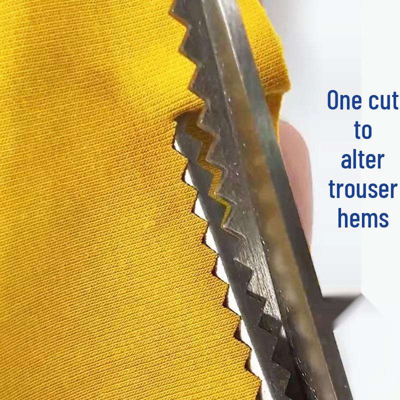 Verbesserte Verstärkte Zickzack-Spitzen- & Stoffschere - Dreieckige Wellenkante, Nähfreie Overlock-Handwerksschere