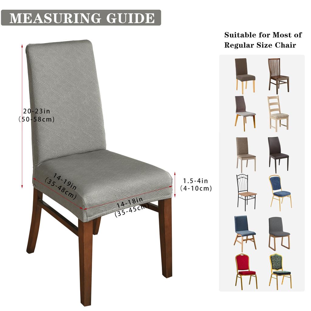 Housse de chaise élastique jacquard Tianzi anti-éclaboussures Housse de chaise d'hôtel et de loisirs Housse de chaise anti-poussière pour la maison