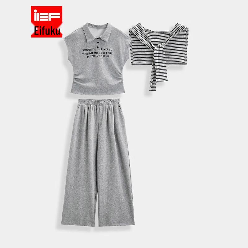 

IEF Aiyifu Women s Summer Three-Piece Casual Set M