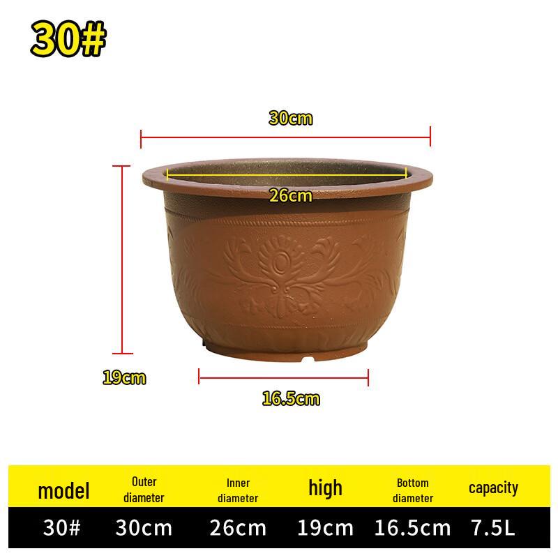 Liliang Thickened Plastic Imitation Zisha Garden Planter