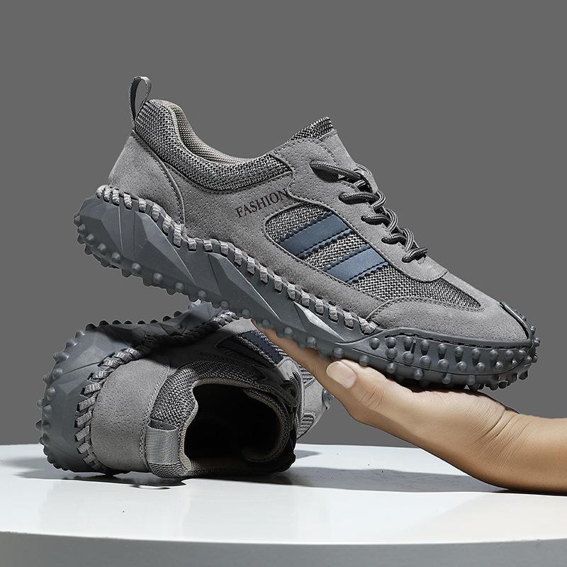 

Large size men s shoes spring and autumn 45 travel shoes 46 outdoor breathable mesh casual sports non-slip mountaineering fashion trendy shoes 39 сірий колір