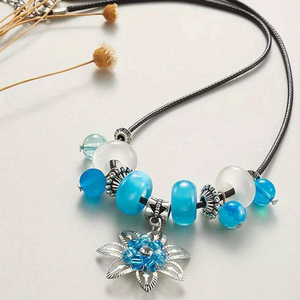 8/16/32pcs resin material circular European style large hole bead jewelry making decorative bead bracelet large hole spacer bead