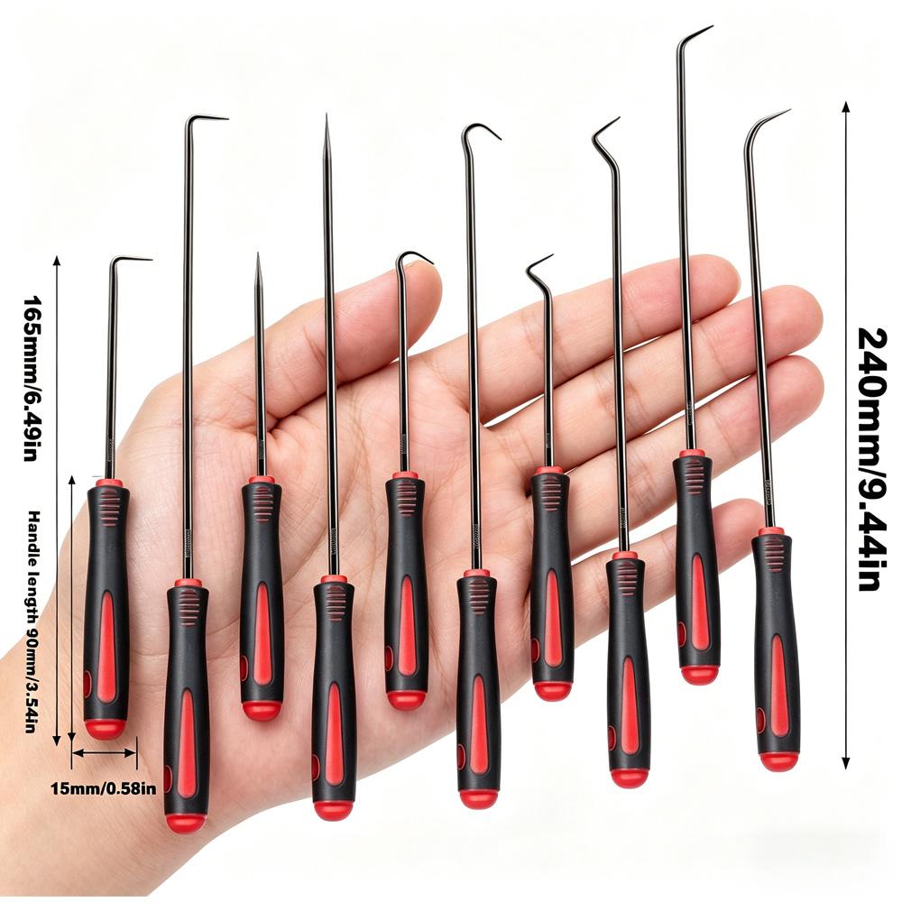 10/4Pcs Precision Pick and Hook Set Car Auto Oil Seal/O-Ring Seal Gasket Pick Mini Precision Hooks Professional Puller Remover Hoses Windshield