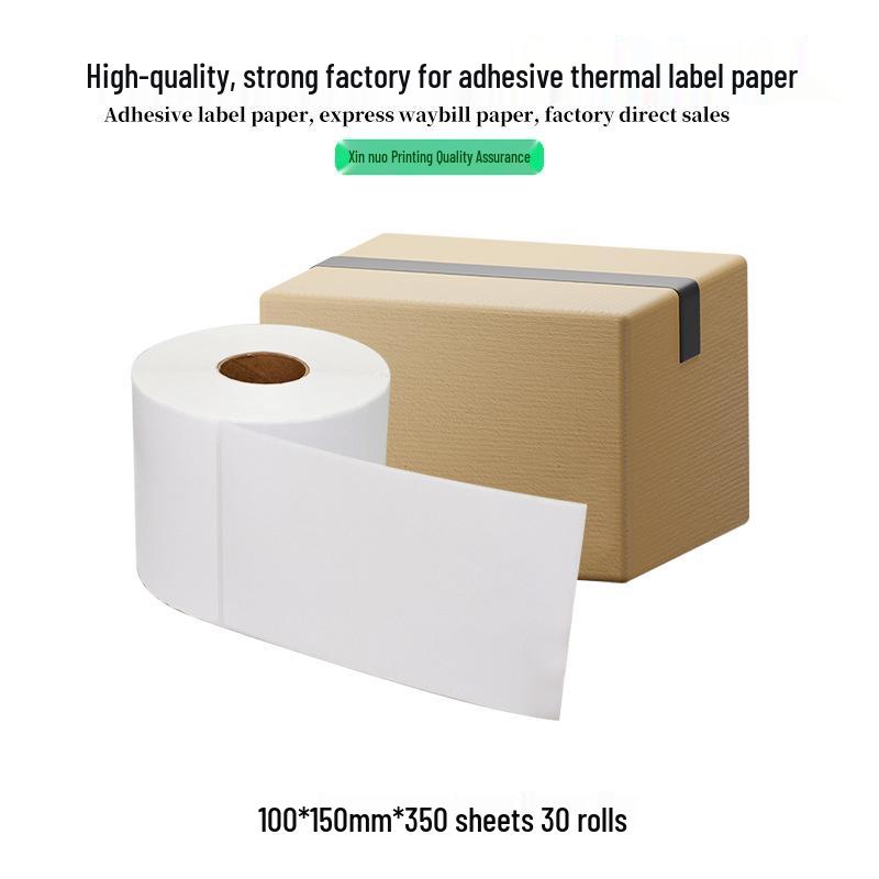 100x150mm Triple-Protection Adhesive Thermal Label Paper for E-Packet Barcode Printing