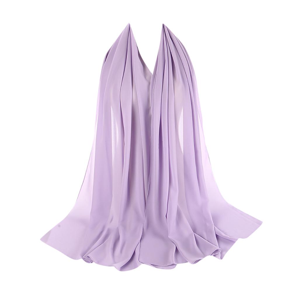 

Женский однотонный шарф из пузырчатого шифона, хиджаб, обертывание, шали, повязка на голову, мусульманские хиджабы