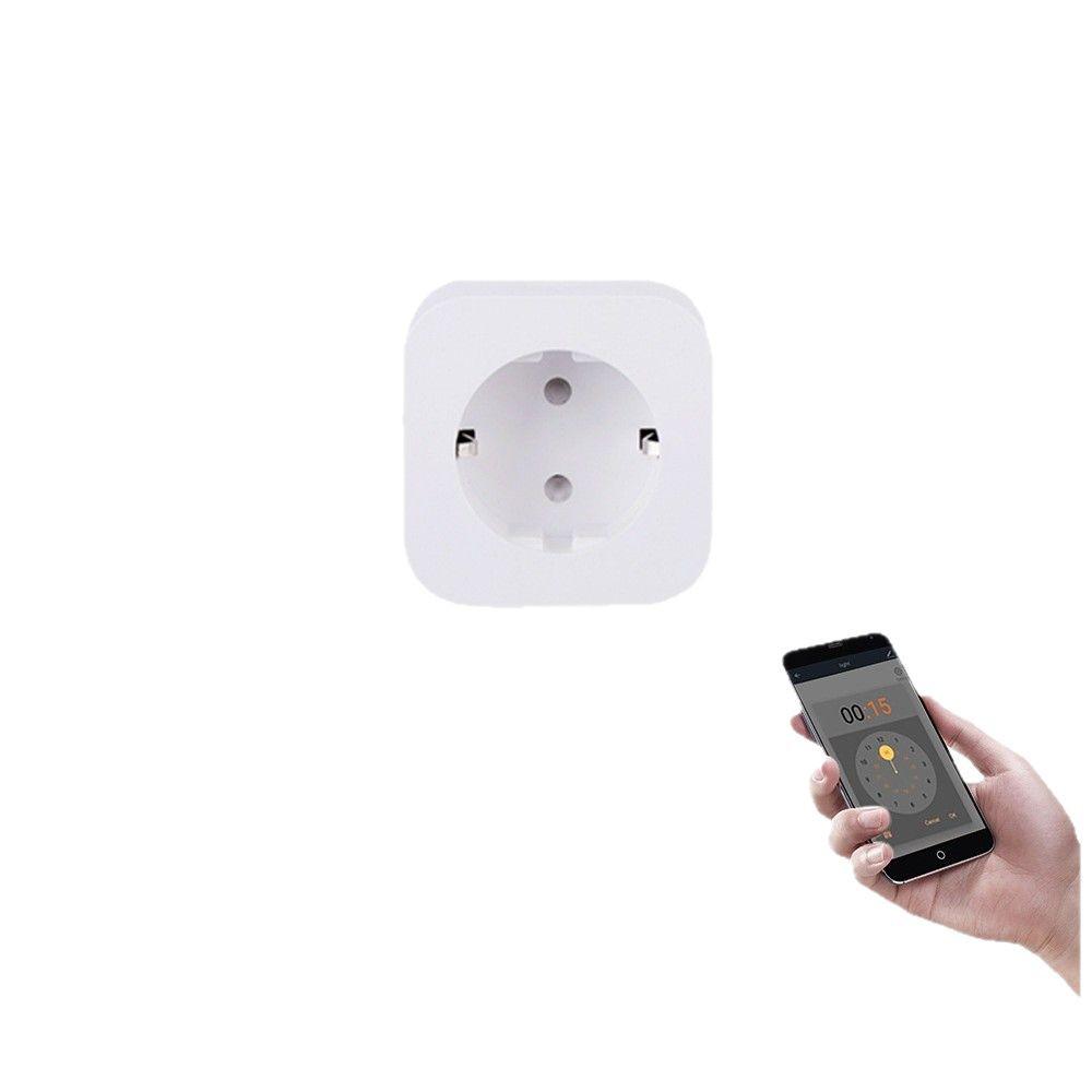 Tuya WiFi Smart Socket with Power Meter, Alexa/Phone Control, European Plug, 16A