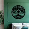 1pc Custom Metal Tree Wall Art, Personalized Rustic Sign for Veranda Courtyard, Bespoke Home Decor & Gift