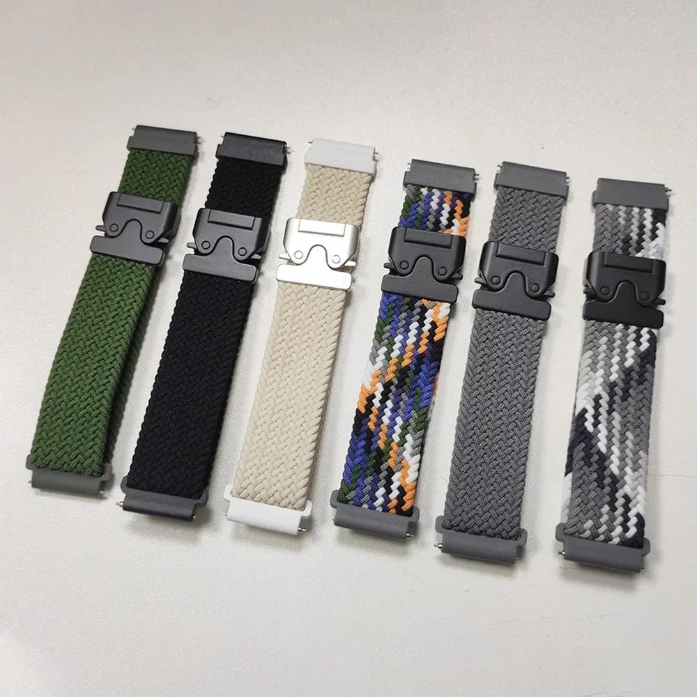 Braided Nylon 20mm 22mm Strap For Fossil Gen 6 44mm Gen6 Gen 5 5e/Gen5 LTE 45mm Band For Fossil Gen 6 4 Elastic Bands Bracelet