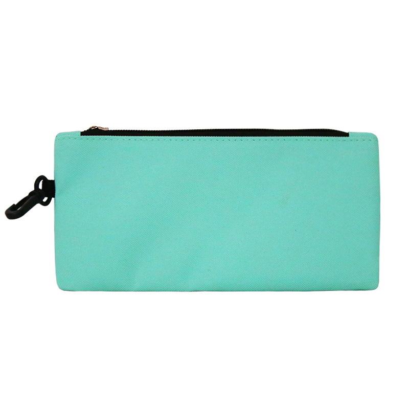 

Многоцветная модная сумка для канцелярских принадлежностей, студенческая сумка для канцелярских принадлежностей, пенал, пенал на молнии с принтом Small pencil case зелёный