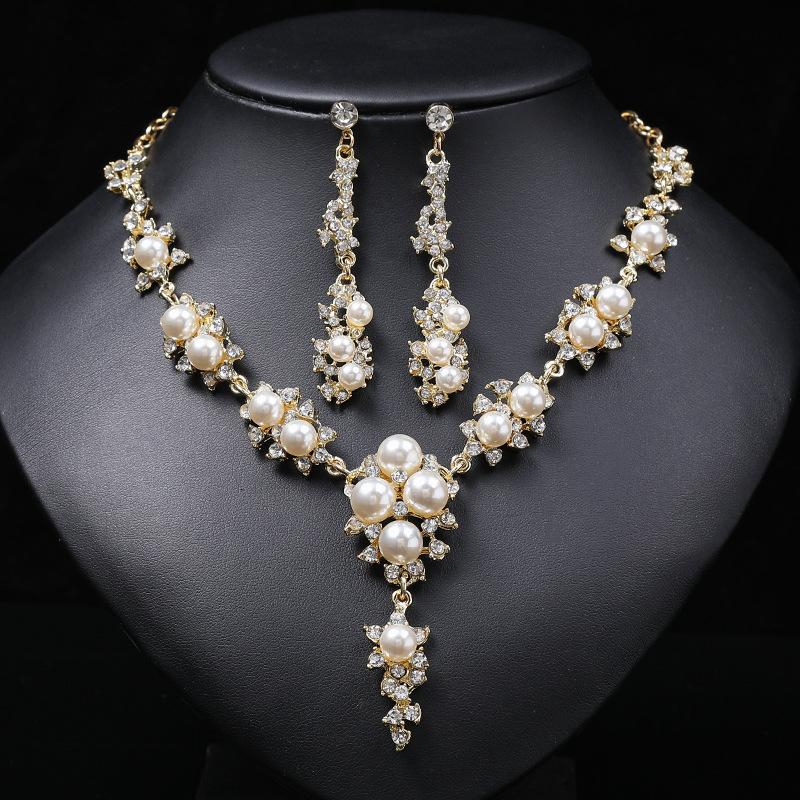 3pcs Women Light Luxury Zircon Necklace Niche Bridal Zircon Versatile Collarbone Chain Alloy Accessories for Weddings