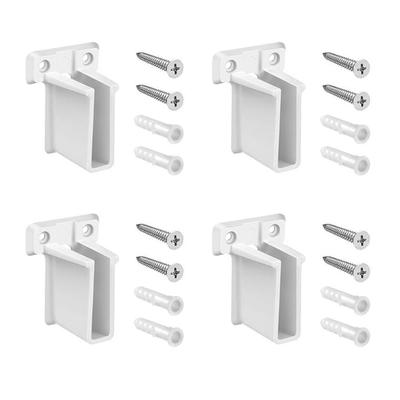 Closet Rod End Supports Opening Flange Rod Bracket for Closet Shelf Wardrobe Shower Curtain Accessories Poles Sockets