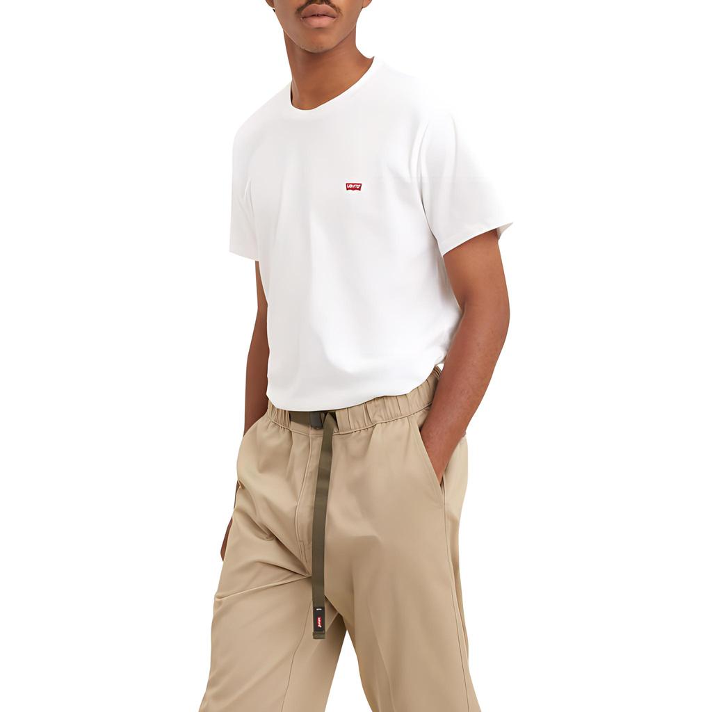 Levis Loose Fit Crew Neck Comfortable Short Sleeve T-Shirt Women Tops White 0019B-0001