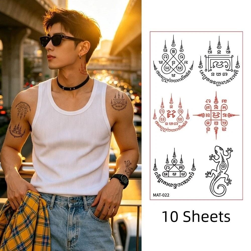 10 Sheets Instant Temporary Tattoo Water Transfer Decals Body Art Sticker Finger Hand Legs Arm