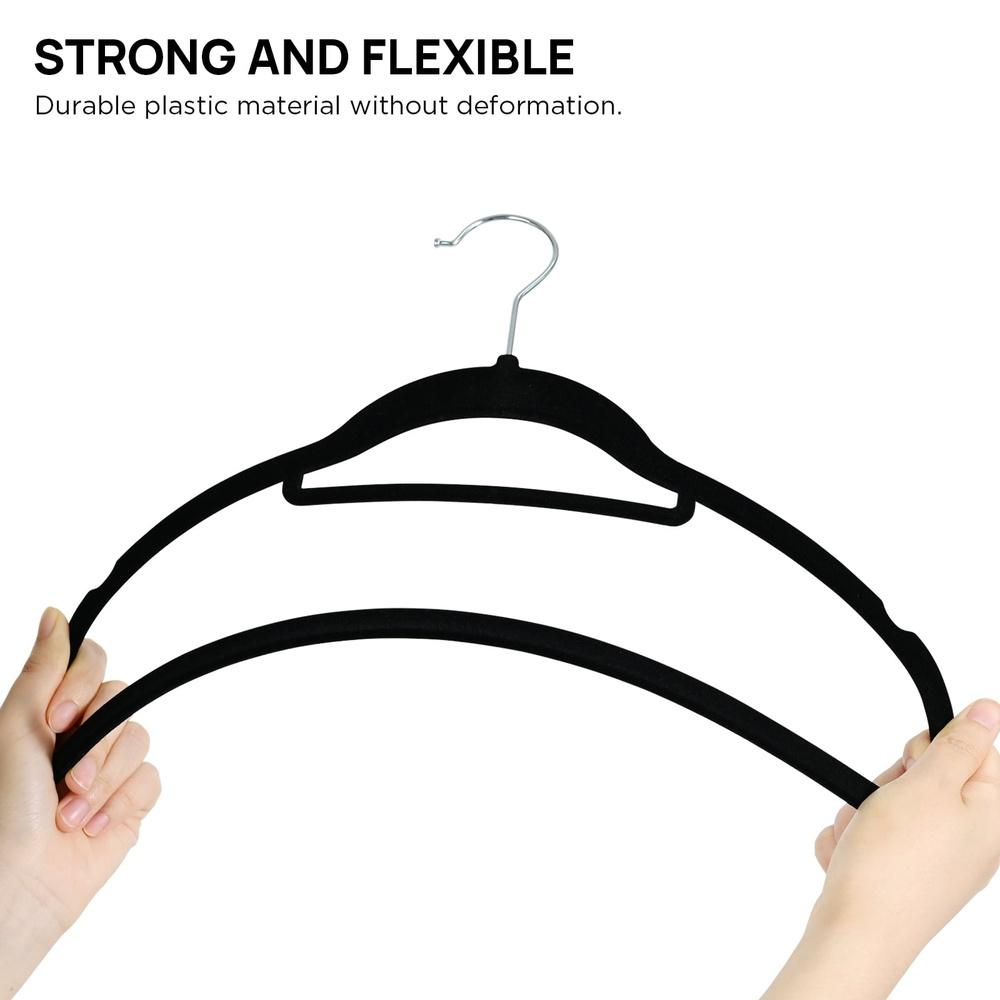Premium Velvet Hangers 50 Pack Non-Slip Durable Heavy Duty Coat Hangers 360 Degree Rotatable Hook Space Saving Closet Organizer