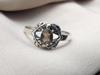 Smoky Quartz Ring: 925 Sterling Silver Boho Engagement Ring, Nature-Inspired