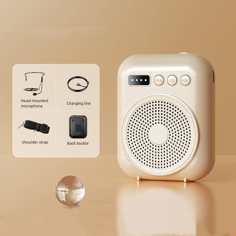 Portable Voice Amplifier Megaphone Mini Audio Speaker With Microphone Rechargeable Ultralight Loudspeaker for Teachers Teaching