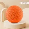 A25F-For Kitten Teeth Cleaning Interactive Sisal Scratching Ball 10CM Anti Bite Sounding Cat Pet Supplies