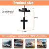 Zpana Cowboy Hat Car Hanging Charm with Cross, Felt Miniature Western Country Vehicle Rear View Mirror Pendant, Cute Mirror Decor Ornament, Universal
