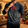 Men's Christmas Printed Long Sleeve Shirt
