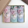 43cm Premium Cotton Floral Handkerchief: Sweat-Absorbing Gift for Moms & Teachers