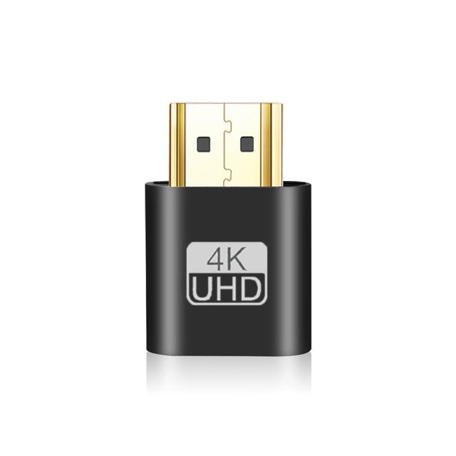 

Адаптер виртуального дисплея VGA Совместимый с HDMI 1.4 DDC EDID Заглушка-заглушка Эмулятор дисплея Ghost без монитора Видеокарта Запорная пластина None чёрный
