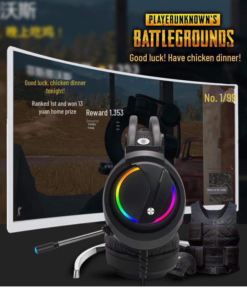 K1 7.1 RGB Φωτιζόμενα Ακουστικά Gaming με Μικρόφωνο για Επιτραπέζιους Υπολογιστές