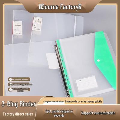 Clear 3-Ring Binder for Documents, Test Papers, Sheet Music, and Page Collections