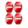 4Pcs Zinc Alloy Car Door Lock Buckle Protection Cover Anti-Collision Shock Absorbing Cushion For VW Golf T‑Roc Tiguan Polo MK7