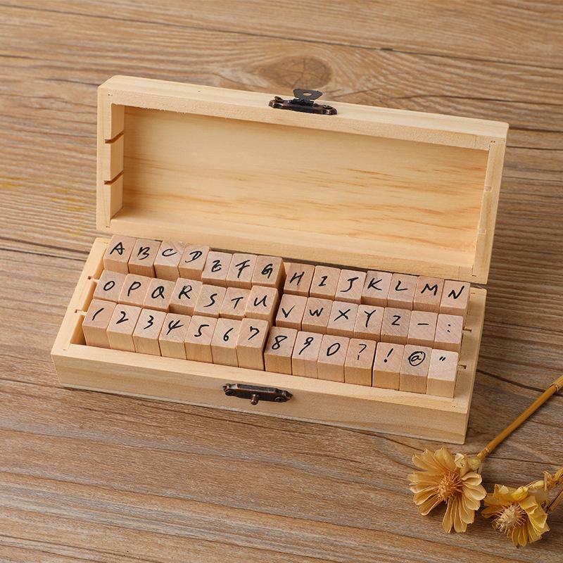 Basic Hand Seal Digital English Combination Exquisite Seal 42 Pieces 2 Styles of Regular Grass Capital Assorted Stamp