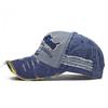 Mode Vintage GEWASCHENE DENIM Baseballkappen Stickerei Baseballkappen Used Verblasste Kappe Sonnenschutzmützen