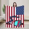 Vox Hazbined Plush Blankets  Creative Throw Blankets for  Sofa Bedding Lounge 150*125cm Bedspread