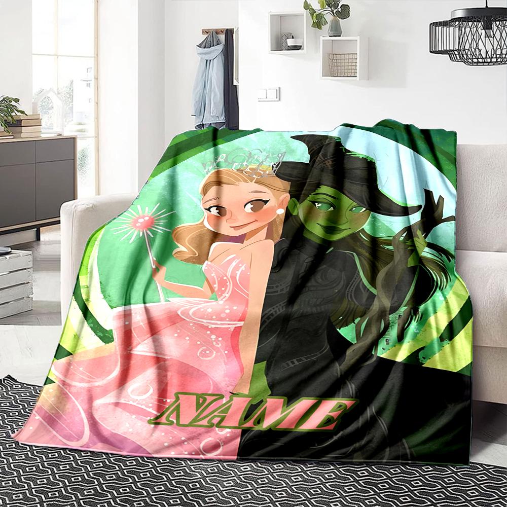 Custom Name "Magic Friendship" Blanket for Couch & Bed, Plush Cozy Fuzzy Blanket Super Soft & Warm Blankets for Fall and Winter. 0908373