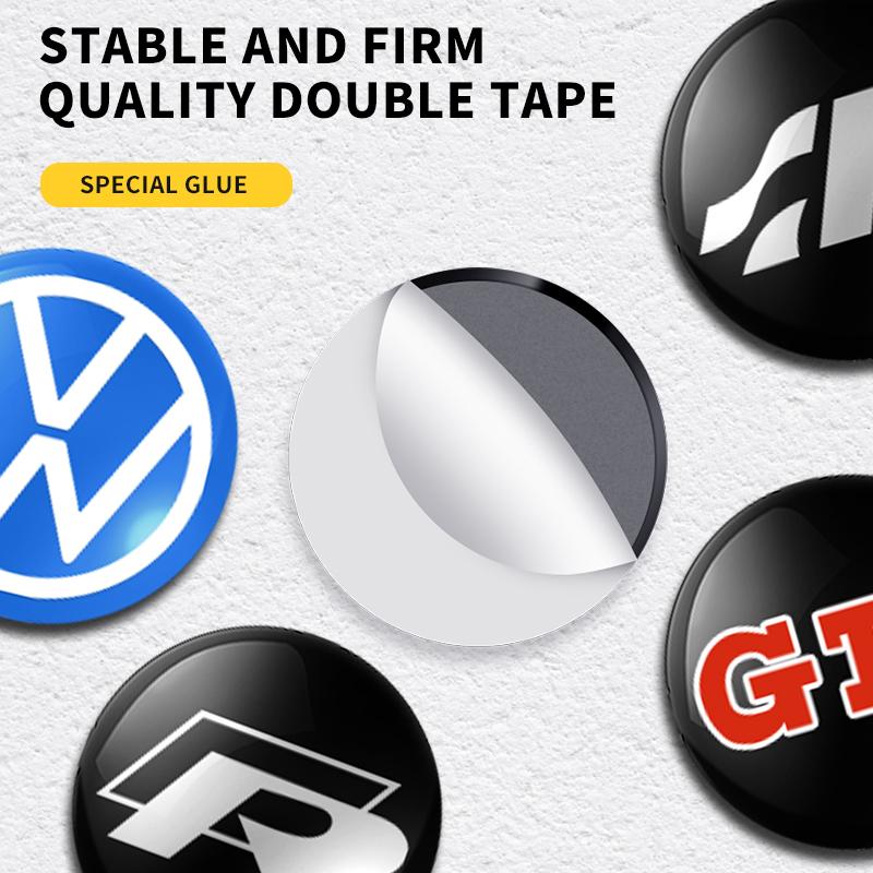 Pro VW Volkswagen Jetta MK5 Golf Znak na klíč od auta Samolepka Logo na klíč od auta Ovládací panel auta Samolepky loga Pro Volkswagen Tiguan Bora POLO PASSAT CC K