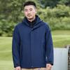 Couple jacket men's and women's three-in-one two-piece set waterproof and breathable hiking warm jacket jacket