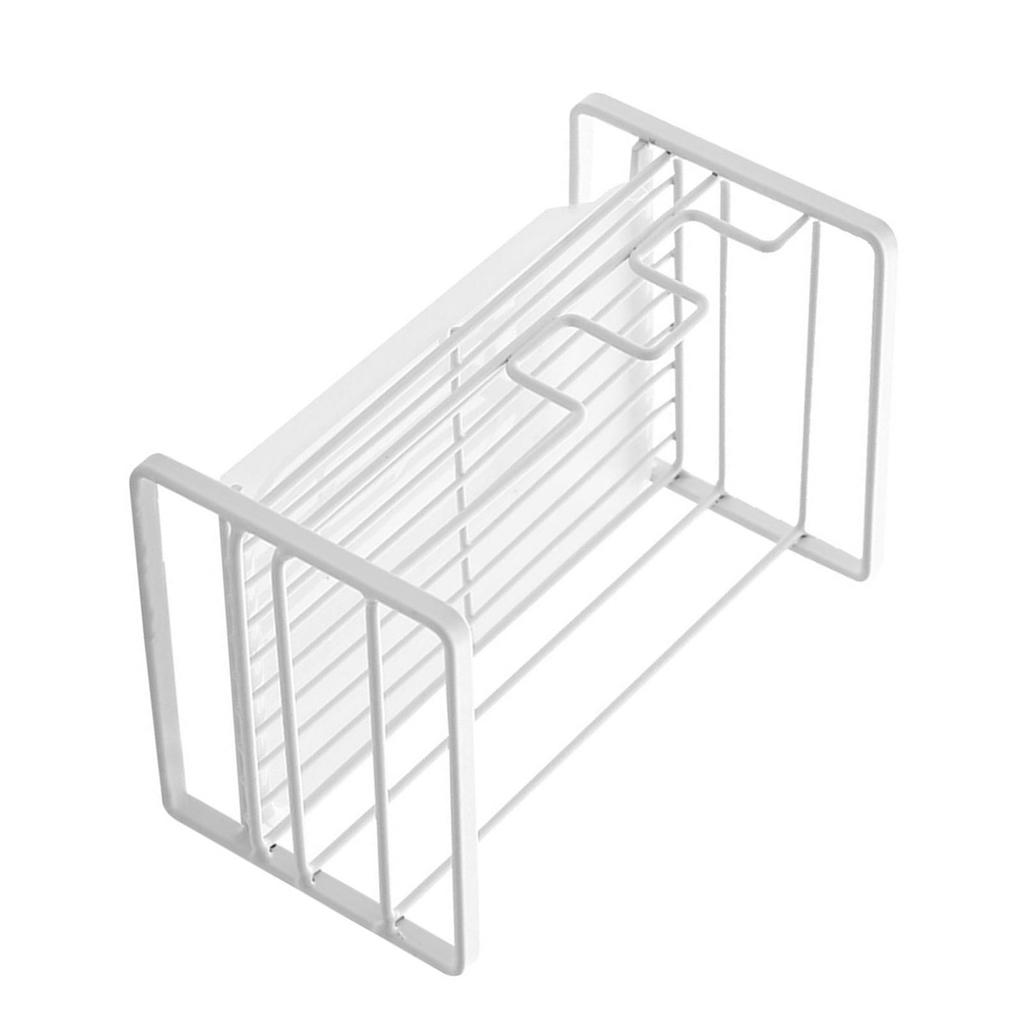 Sponge Storage Rack Matte White Compact Rust Prevention Sponge Drainer Rack Kitchen Drying Rack for
