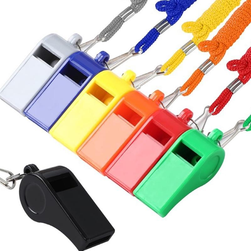 12Pcs Sports and Football Whistles Referee Whistle with Lanyard Loud Crisp Sound Whistle for Basketball Volleyball Games