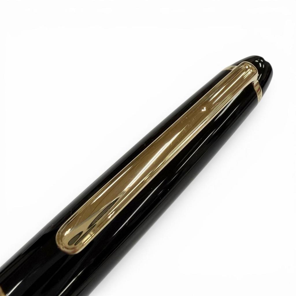 Excellent MONTBLANC fountain pen Meisterstück Classic white star black 14K mens Used