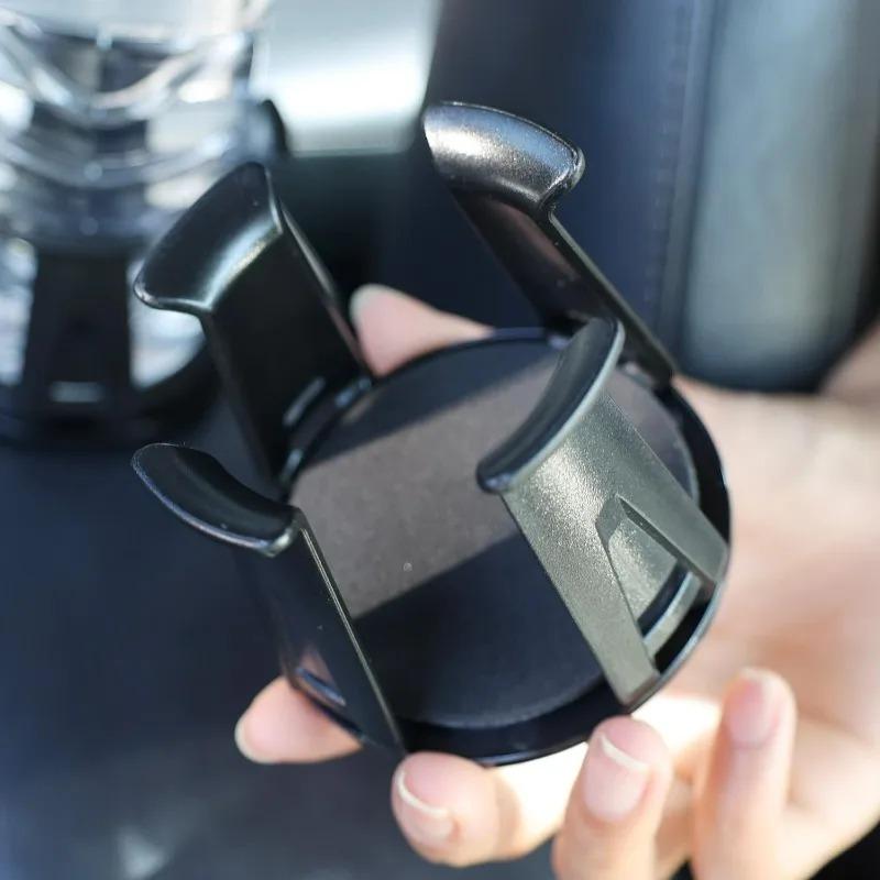 1/2Pcs Car Beverage Holder Adhesive Cup Storage Rack Car Cup Bottle Holder Multifunction Drink Rack Auto Accessories Black