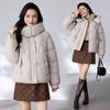 Fashion hooded cotton-padded clothing women's short winter new small thickened bread clothing cotton-padded jacket women