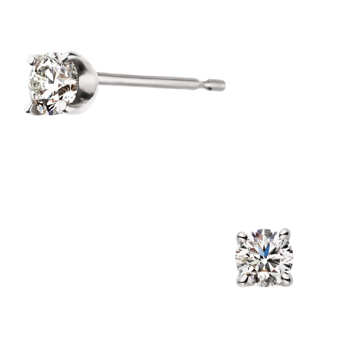 

Сережки Platinum Diamond Quatre APVA2260 DI [Official] [Vendome Aoyama] 0.20ct срібний