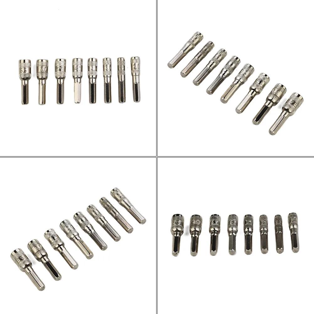 Hand Tools Home Socket Hex Socket Driver Tool H4 Drill Bit Hex Nut Hex Shank Metric PH2.0/M2.5-5.5mm Silver Tone