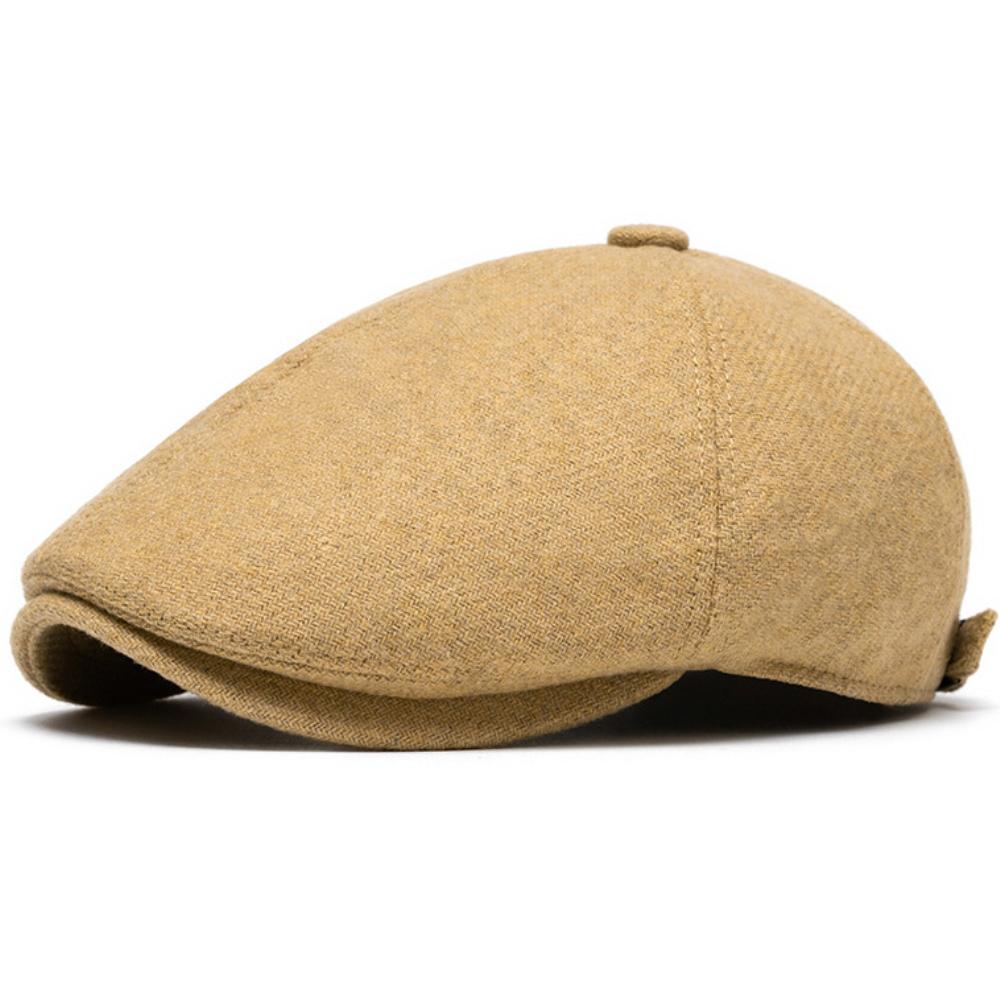 HT4975 Berets Autumn Winter Wool Hats for Men Women Artist Painter Beret Hat Adjustable Flat Cap Male Female Octagonal Beret Cap