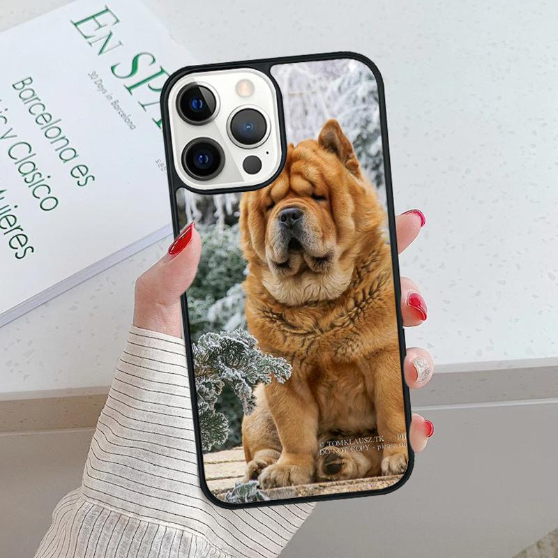 CHOW CHOW dog Art Print Phone Case For iPhone 17 Air 15 16 16e 14 13 Pro Max Coque 12 11 Pro Max PLUS fundas cover