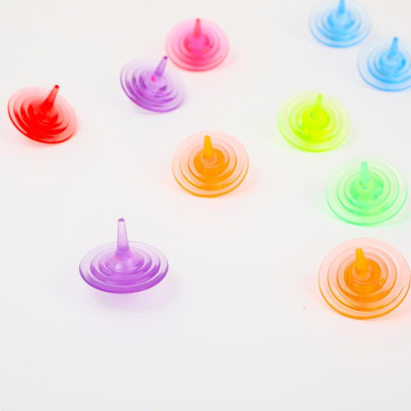 Crystal Children Spin Gyroscope Toy With Colorful For Toddler Learning Gift And