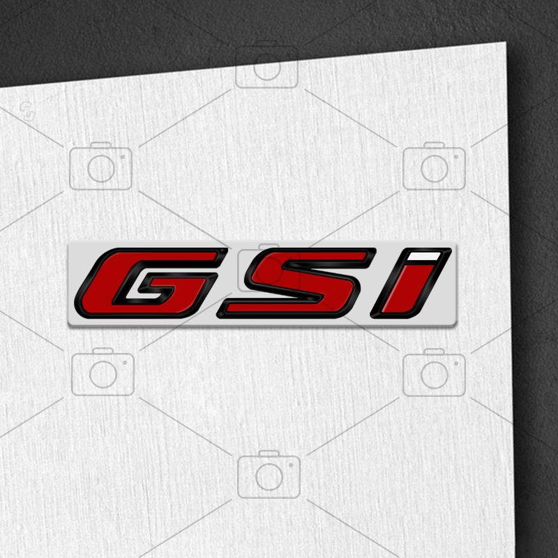 Car Metal Body GSI Logo Letter Decals Styling Badge Trunk Emblems Sticker For Opel Vauxhall Meriva Junior Zafira Mokka Adam VXR